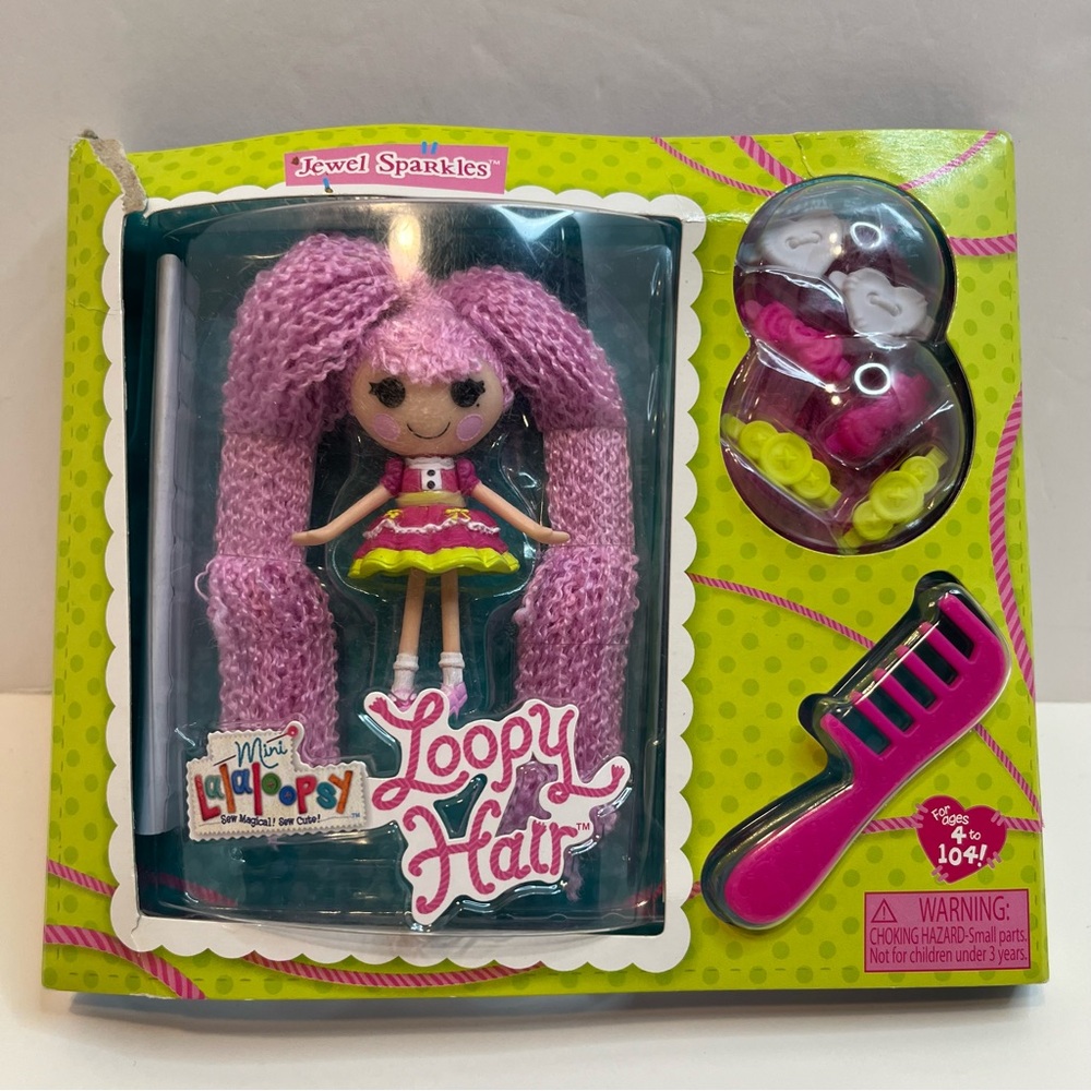 LALALOOPSY Jewel Sparkles mini loopy hair doll NWT toy